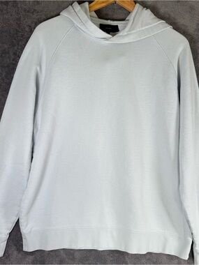 Vince Men's Pale Blue Crewneck French Terry Hoodie L